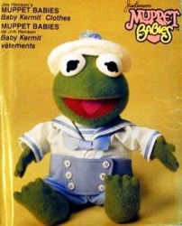 9178  or 598 VOGUE 15'' BABY KERMIT THE FROG SAILOR CLOTHES MUPPET PATTERN